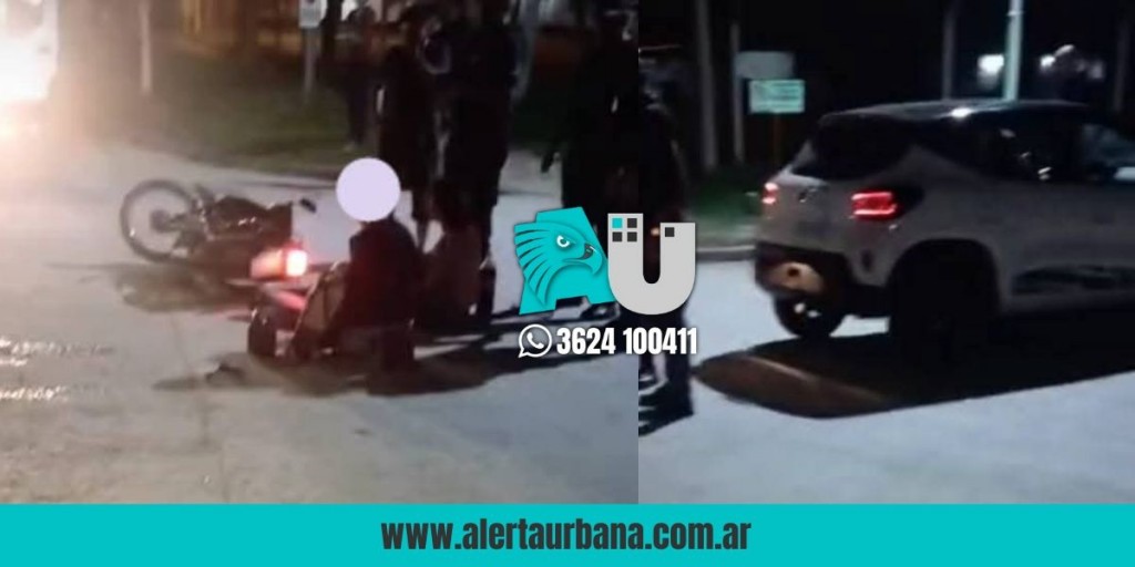Sáenz Peña: en un accidente en moto, un niño resultó con serias fracturas