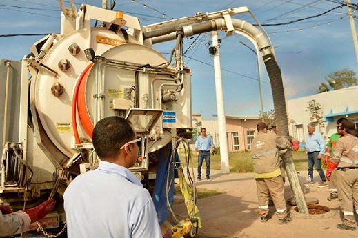 En Castelli Sameep restableció el servicio de cloacas