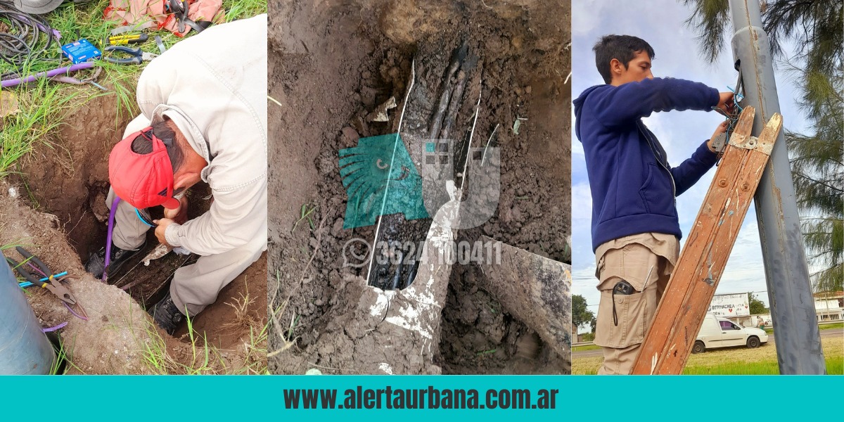 El municipio de Presidencia de la Plaza realiza tareas de mantenimiento en el alumbrado público