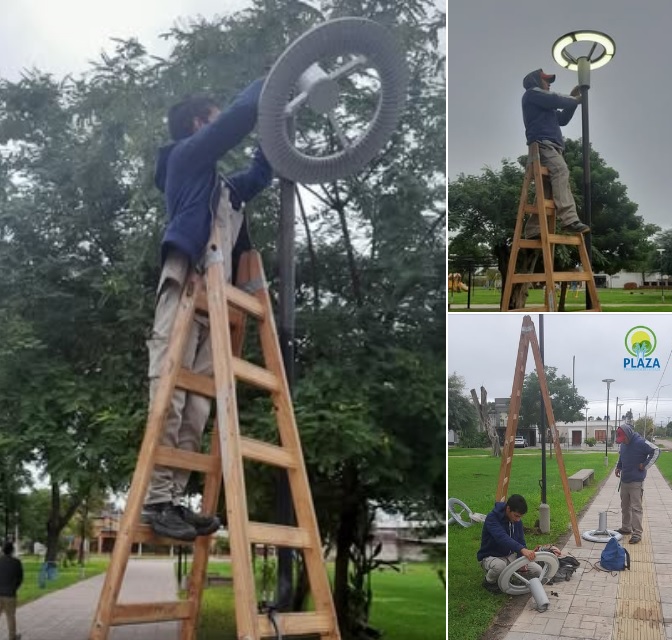 El municipio de Presidencia de la Plaza completó mantenimiento y mejoras en la Plaza Central 