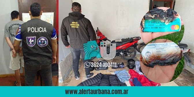 Cómo atraparon al que con un arma le robó la moto a una mujer