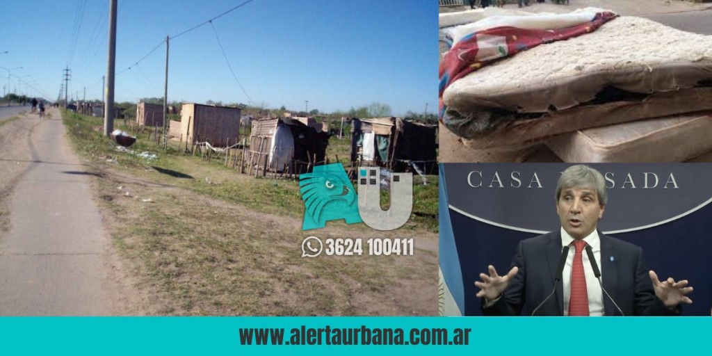 Mientras chaqueños duermen en el piso, Caputo les pide que saquen los dólares del colchón 