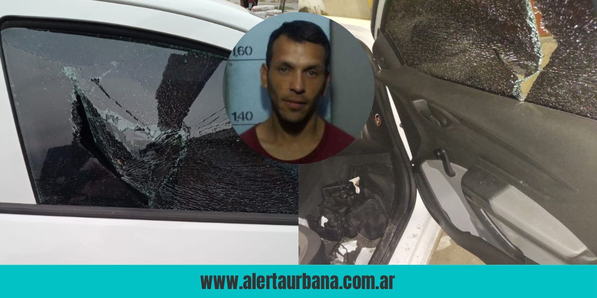   Atrapan a un sujeto acusado de llevarse cosas de un auto estacionado