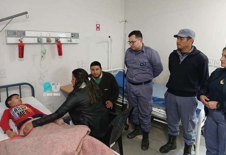 Otra criatura fue salvada por policías 