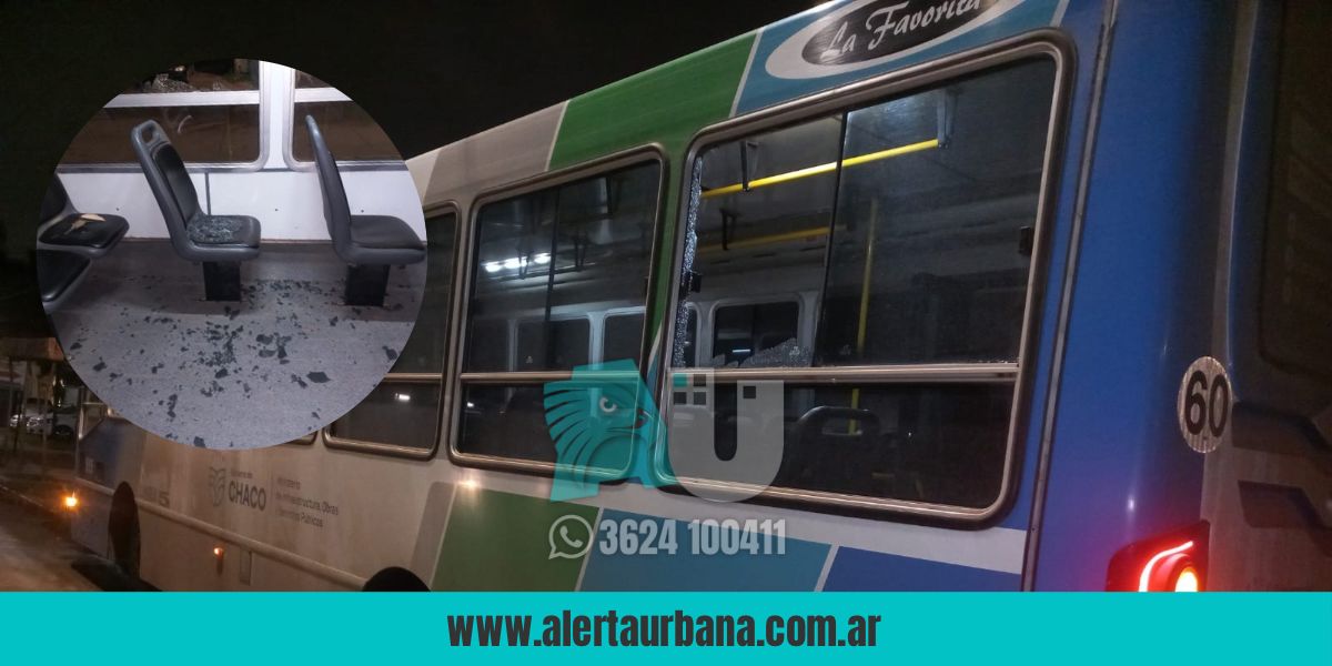  Brutal ataque vándalico contra un colectivo en Resistencia