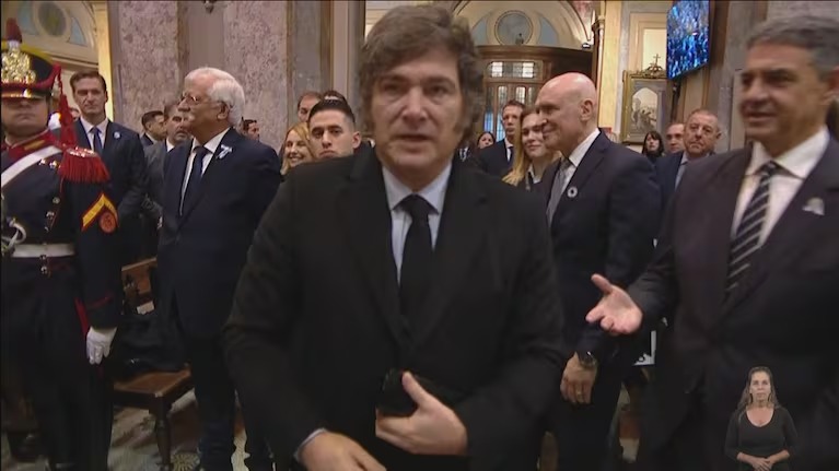  Tedeum: Milei no saludó a Macri y el obispo pidió “reconciliar al país”