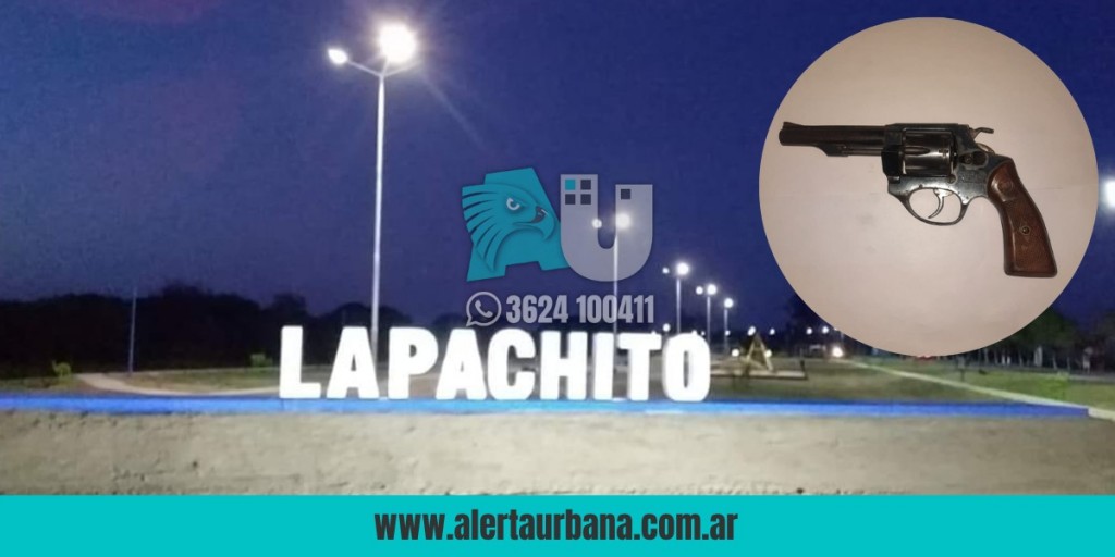 Lapachito: en plena huida arrojaron un arma de fuego robada