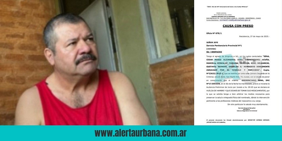 Caso Cecilia: Emerenciano Sena amenazó con hacer huelga de hambre