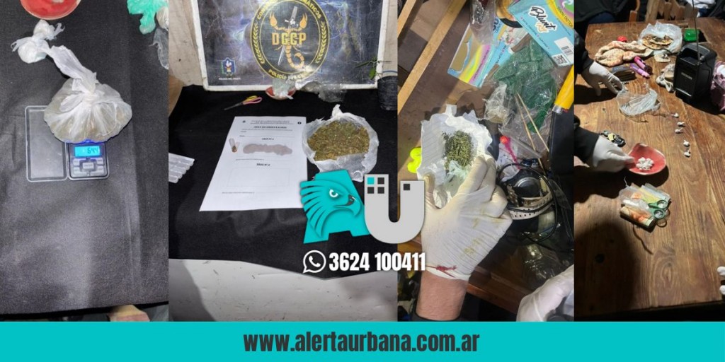 Barranqueras: allanamiento por narcotráfico culmina con un detenido y el secuestro de cocaína, marihuana y dinero en efectivo 