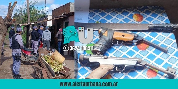 Avia Terai: Un menor de edad tenía tres armas de fuego en la casa 