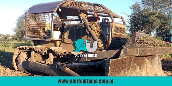 Los Frentones: Secuestran maquinaria pesada utilizada en un desmonte ilegal
