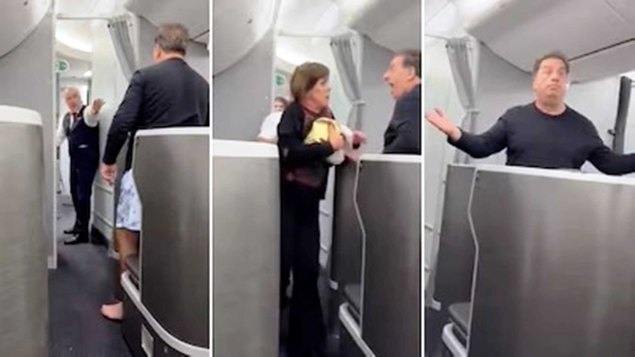 Locura en el aire: una pasajera brasileña intentó ingresar a la cabina del piloto y fue tacleada