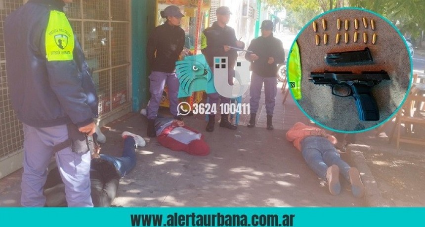 Tres jóvenes fueron a parar a la comisaría por amenazar con un arma robada  