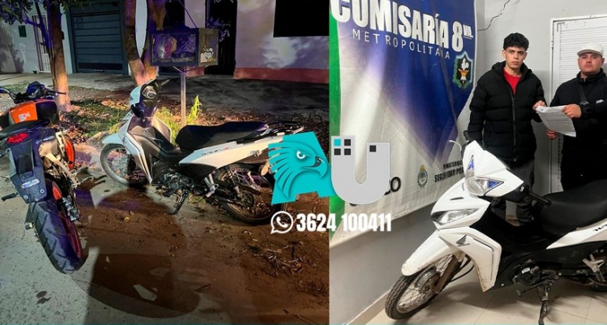 Recuperaron moto que fue robada a mano armada   