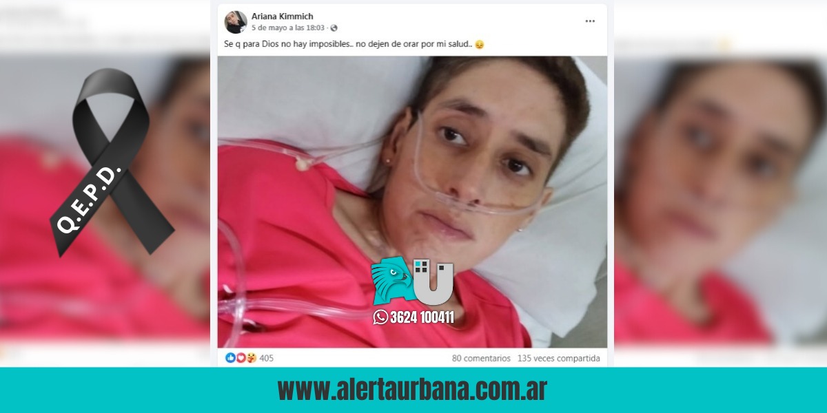 “No dejen de orar por mi salud”: el conmovedor último mensaje de Ariana Kimmich
