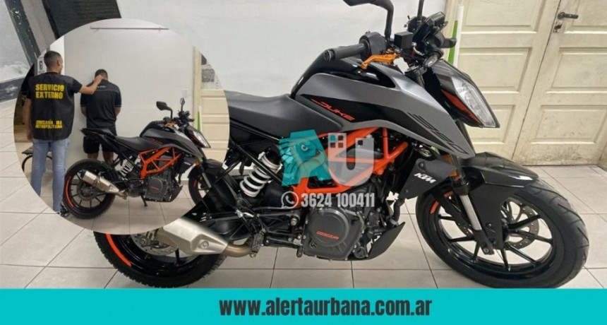Secuestraron moto de alto cilindrada con posible origen ilícito en Resistencia 