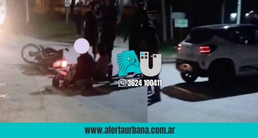 Sáenz Peña: en un accidente en moto, un niño resultó con serias fracturas
