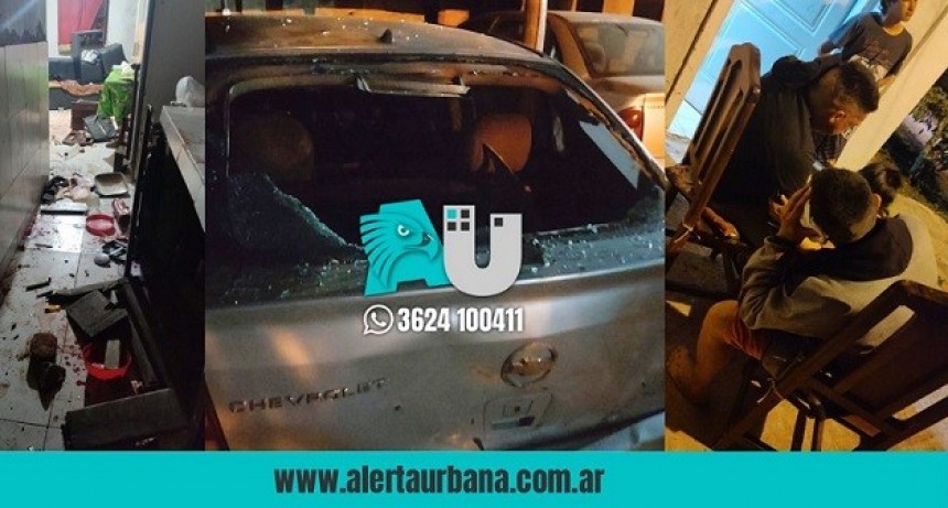 Quince personas vandalizaron una vivienda e hirieron a dos integrantes de una familia en Barranqueras