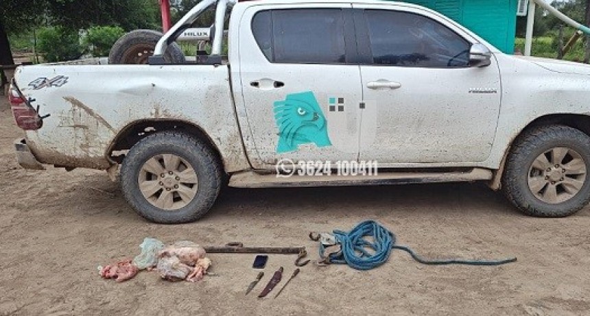 Castelli: tenían manchas de sangre en la camioneta y restos de un ternero   