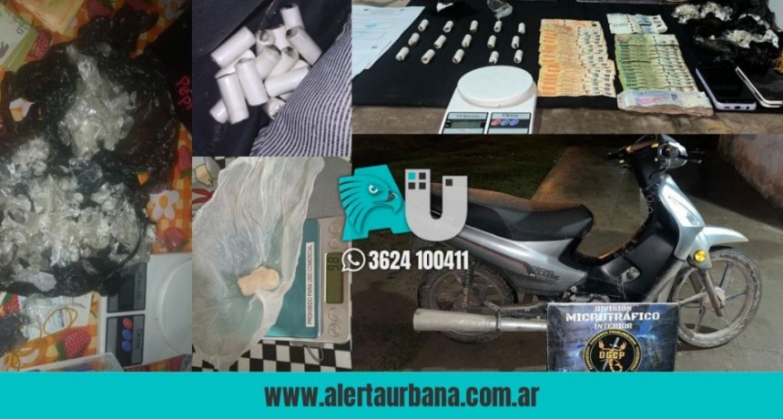 Operativos antidroga en Sáenz Peña: tres allanamientos, cocaína secuestrada y dos personas detenidas 