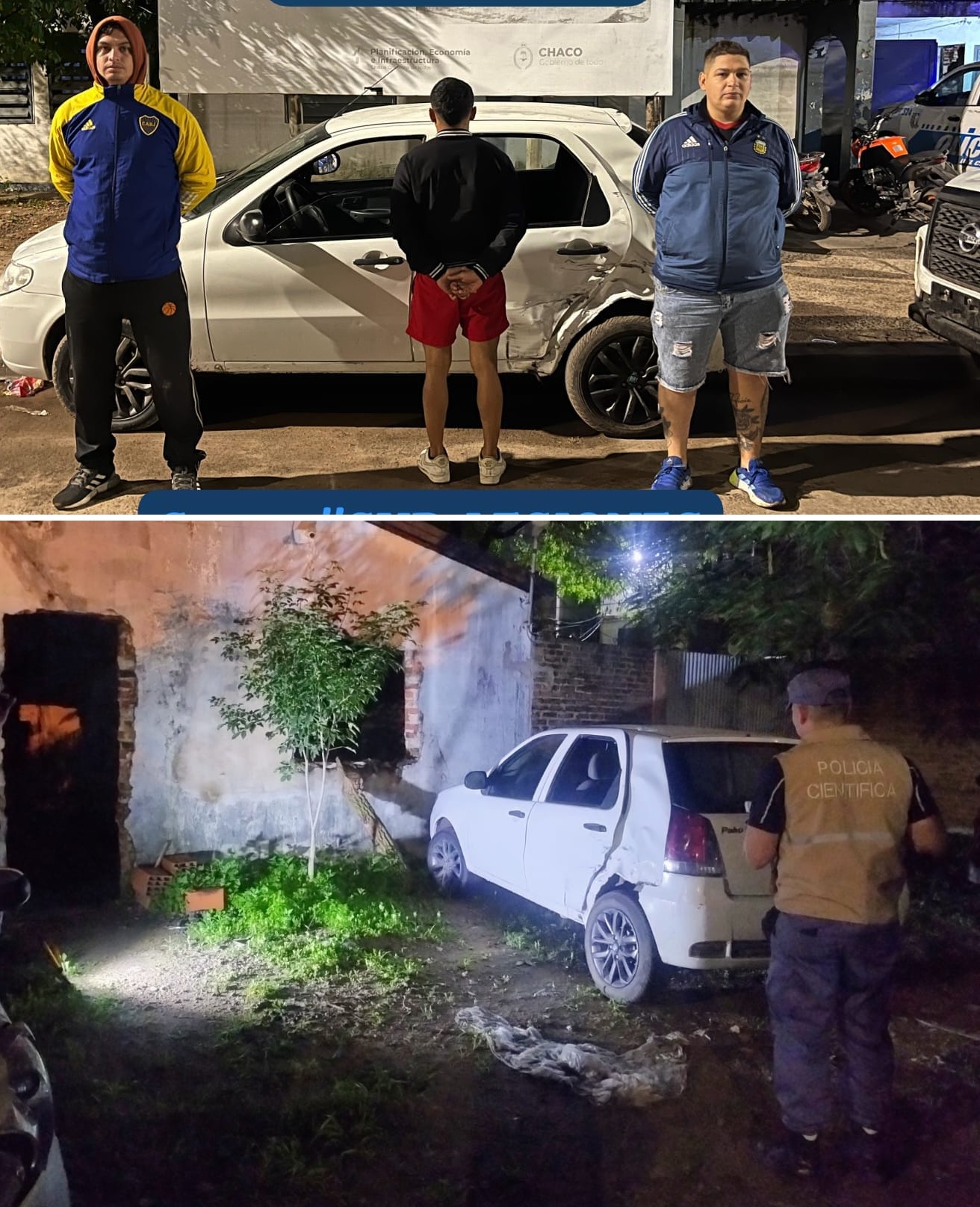 Atropelló con su auto a tres motociclistas en la zona Sur y huyó: terminó detenido