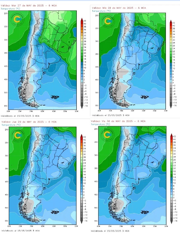 La ola polar también golpeará al Chaco y se esperan temperaturas bajas récord