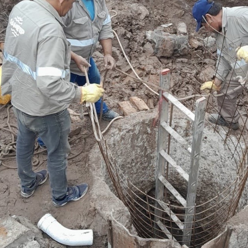  Sáenz Peña: SAMEEP avanza con obras históricas en el sistema cloacal