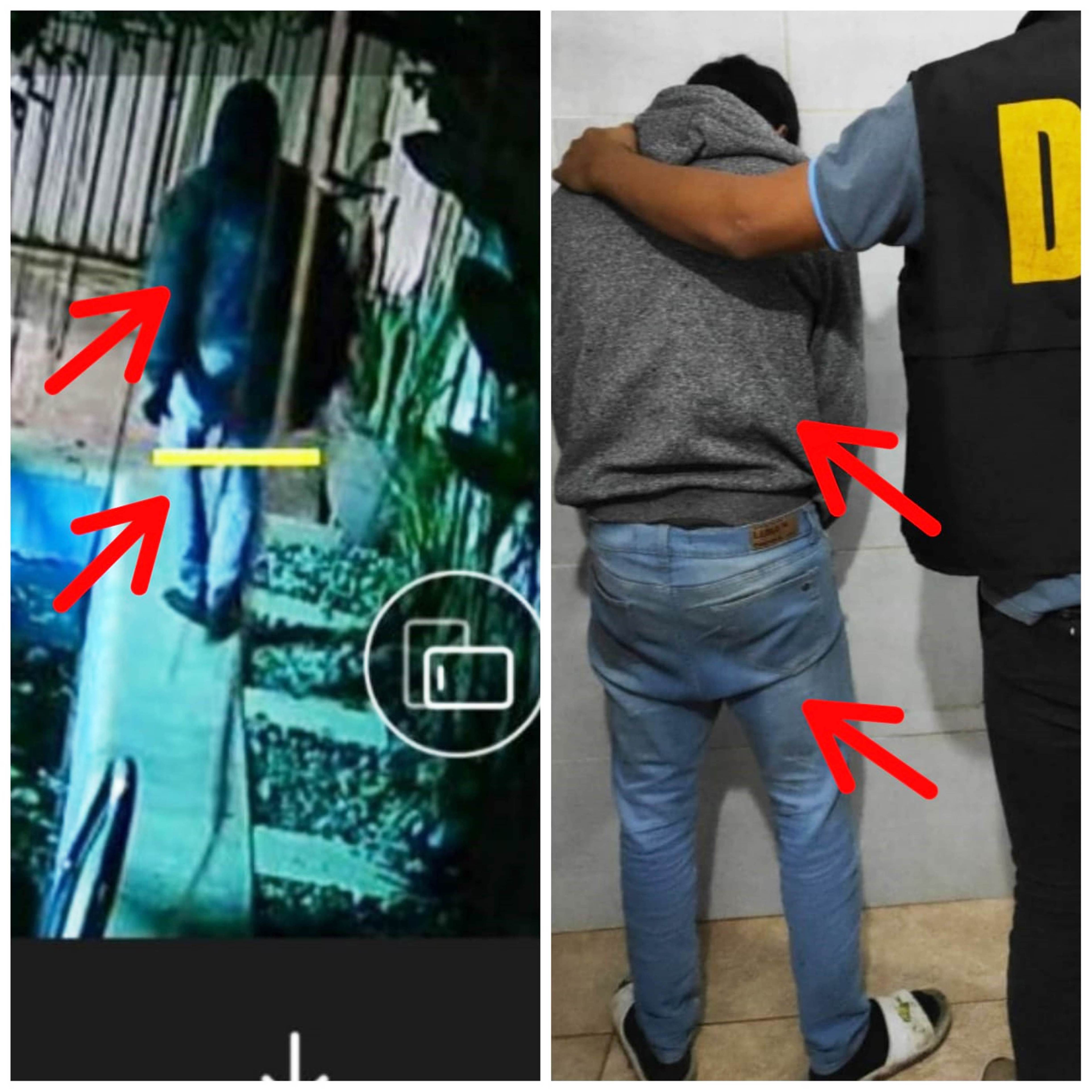 Con vecinos así: se metió en casa ajena y robó 2 palos en Villa Gonzalito, pero lo vieron por las cámaras