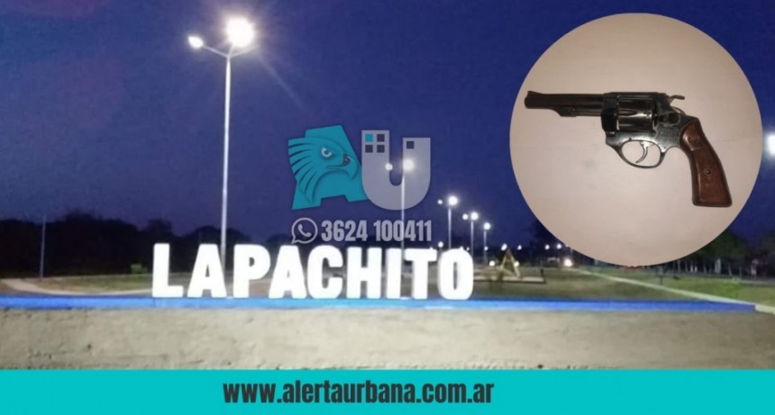 Lapachito: en plena huida arrojaron un arma de fuego robada
