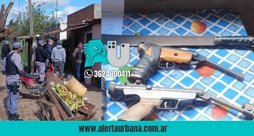 Avia Terai: Un menor de edad tenía tres armas de fuego en la casa 