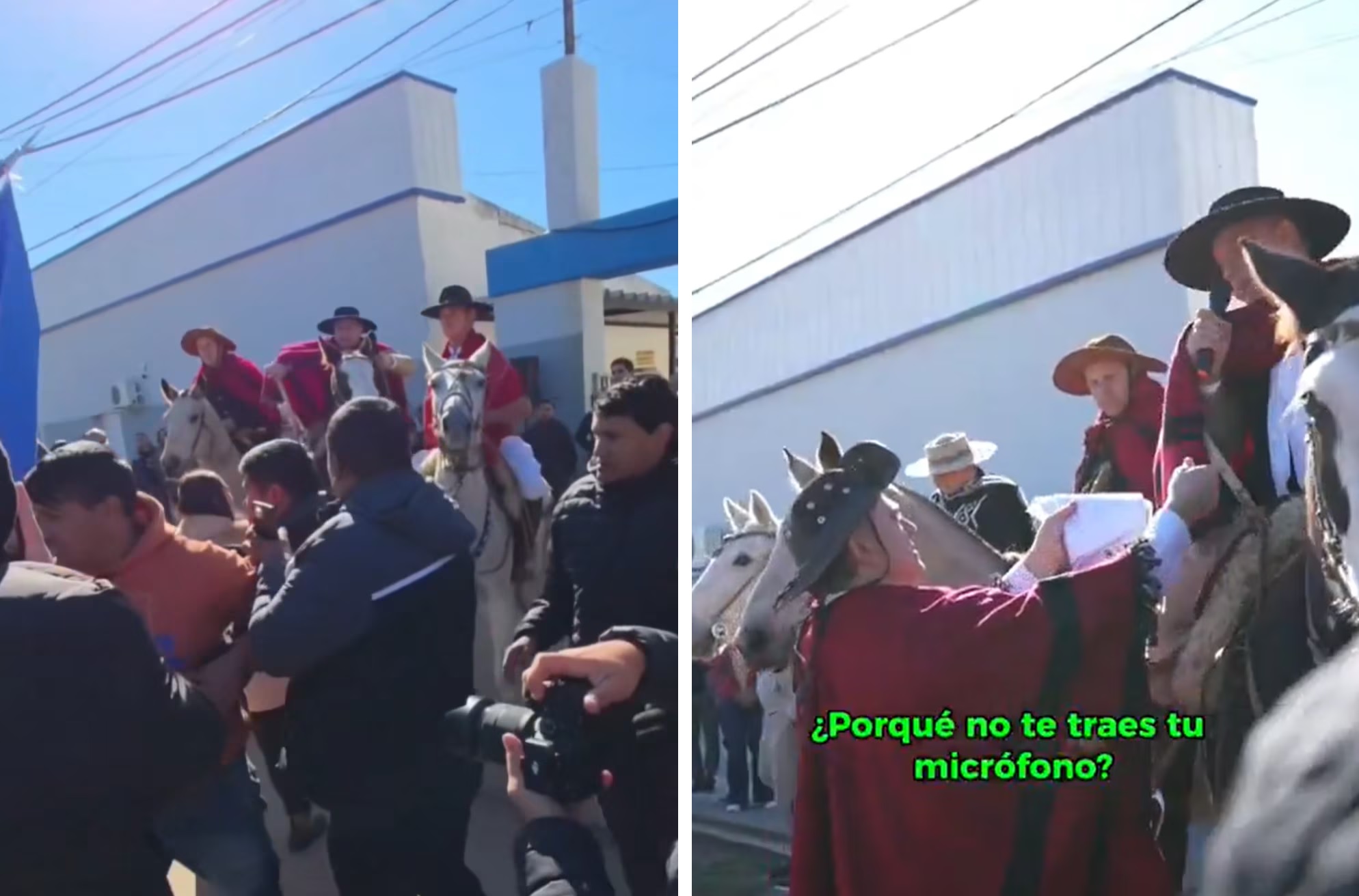 Senador nacional libertario enfrentó a caballo y rebenque en mano a un intendente en Formosa