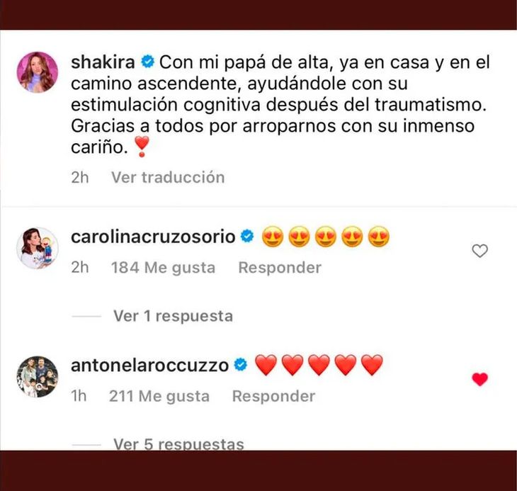 El mensaje de Antonela Roccuzzo a Shakira en plena separación