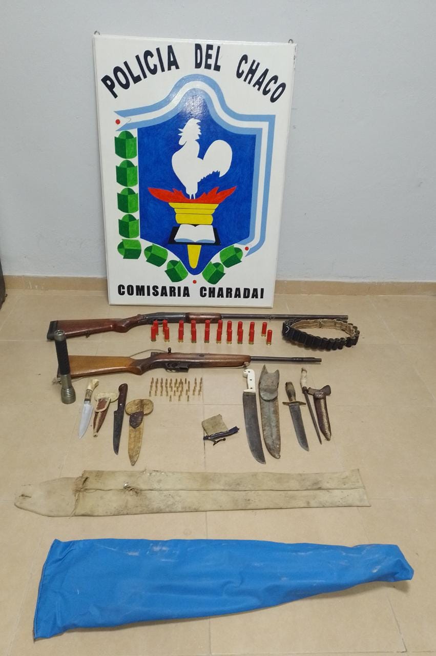 Charadai:Fueron detenidos por no contar con carnet habilitante para portar armas