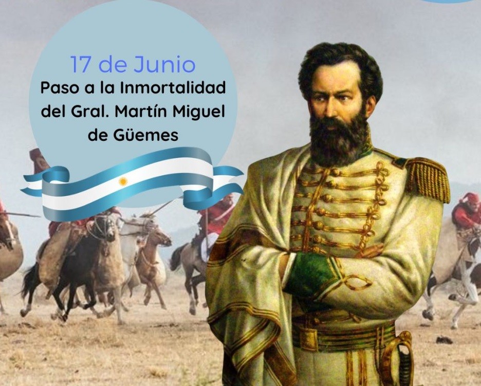 Se conmemora el 201°Aniversario del fallecimiento del General Martín Miguel de Güemes