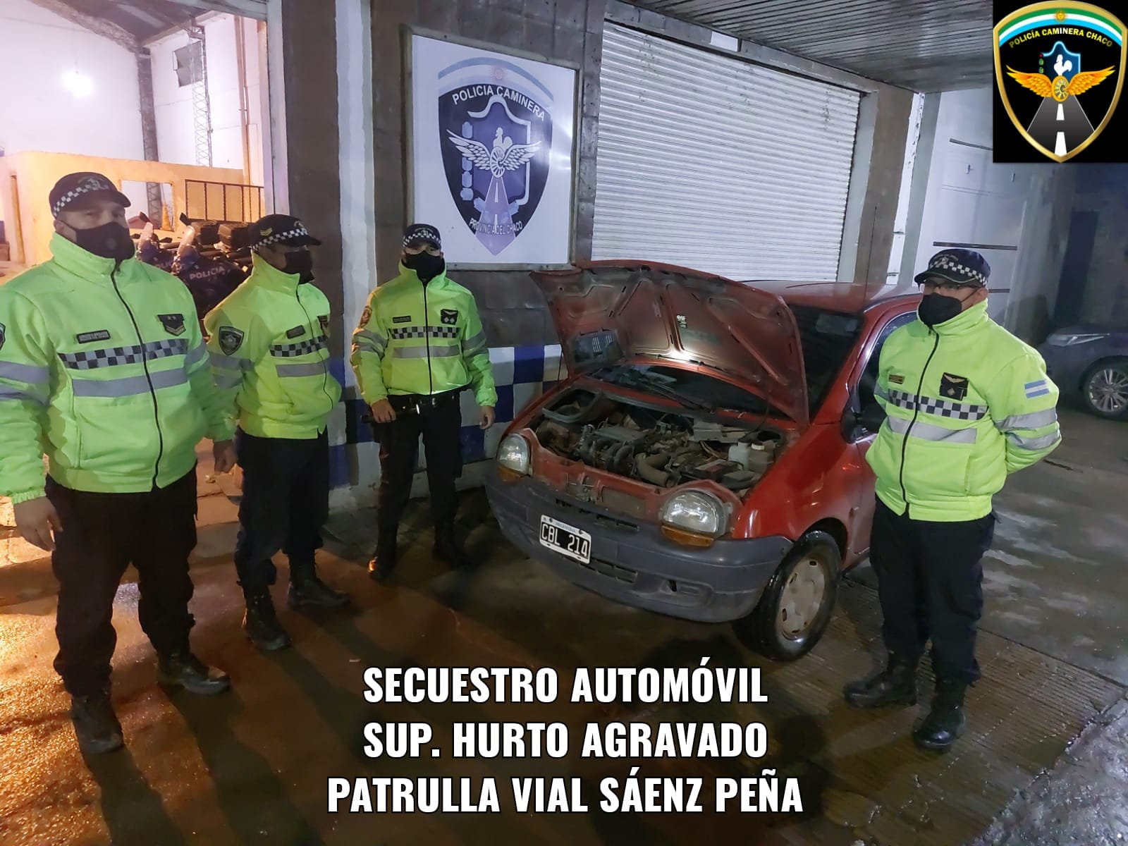Sáenz Peña: Secuestraron un automóvil con pedido de secuestro 
