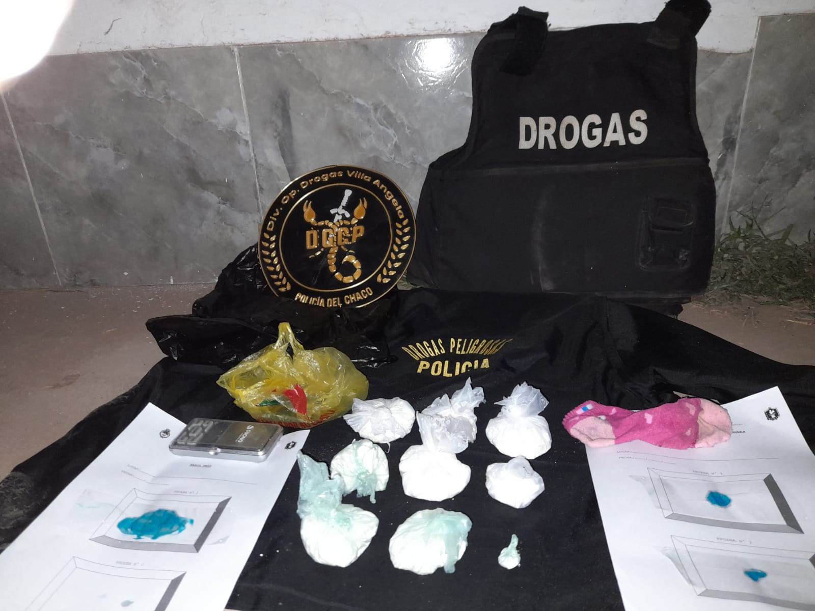 Villa Ángela: aprehenden a supuesta dealer con cocaína 