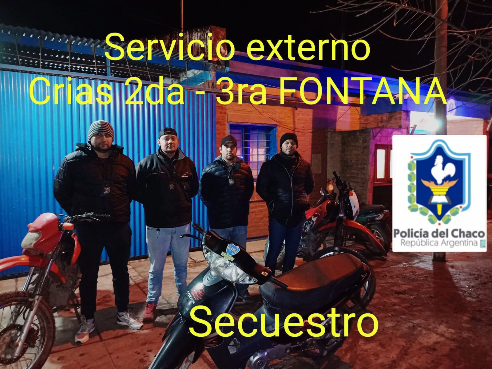 Fontana: abandonaron una moto al ver a los policías. Tenía pedido de secuestro 