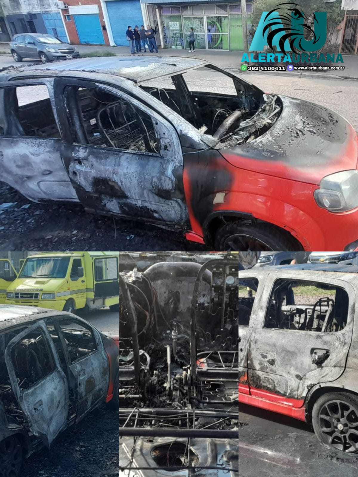 Resistencia: Se incendió un automóvil en una concesionaria