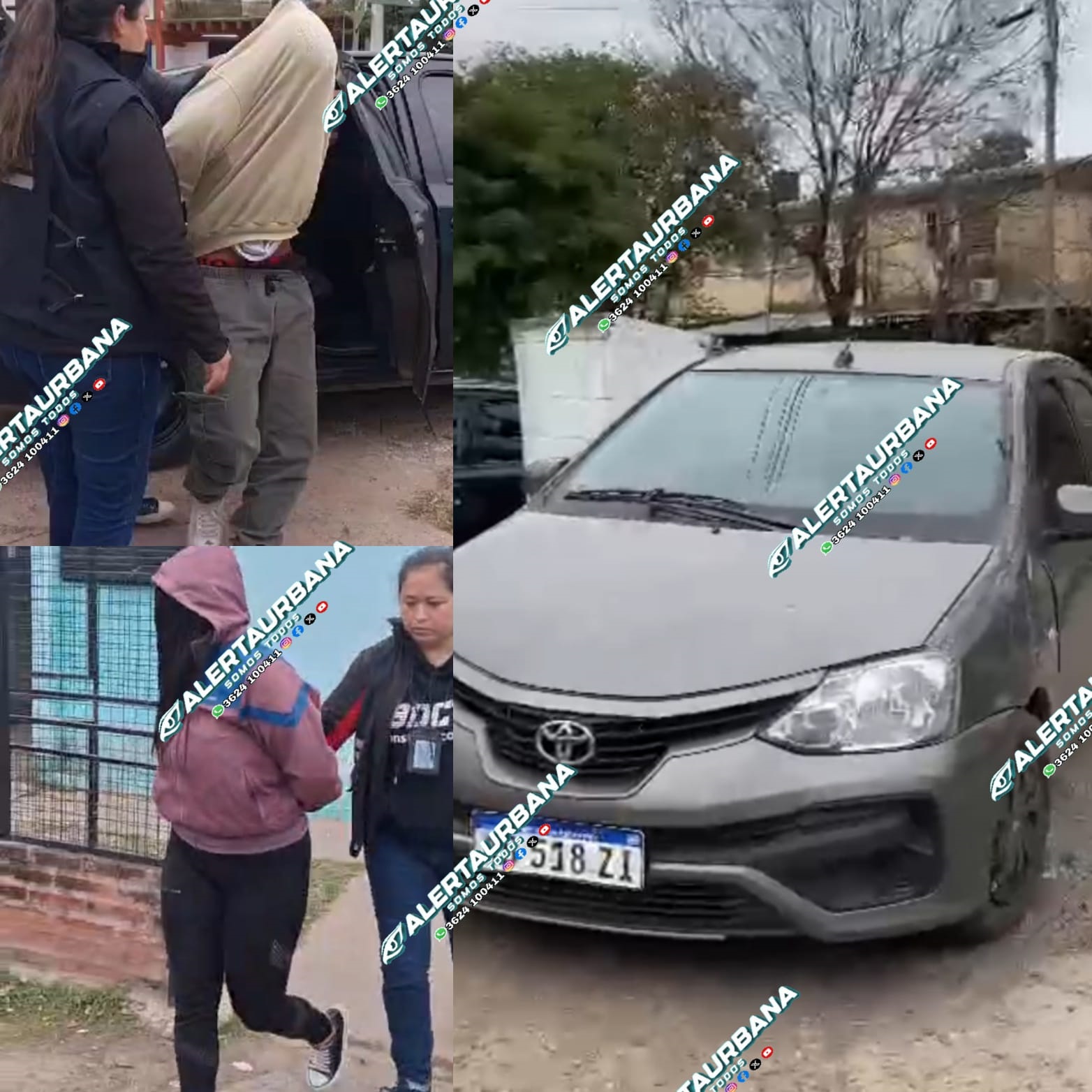 Secuestran el auto y son tres los detenidos por el intento de secuestro en Villa Marín