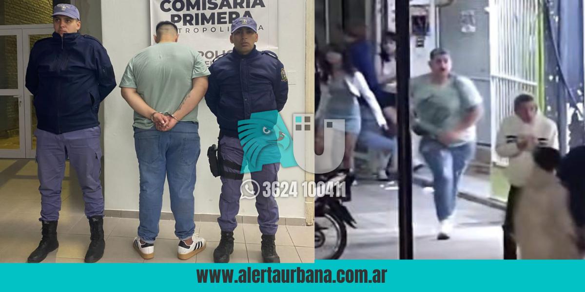 Resistencia: demoran a un joven en el microcentro por supuestas amenazas con arma de fuego
