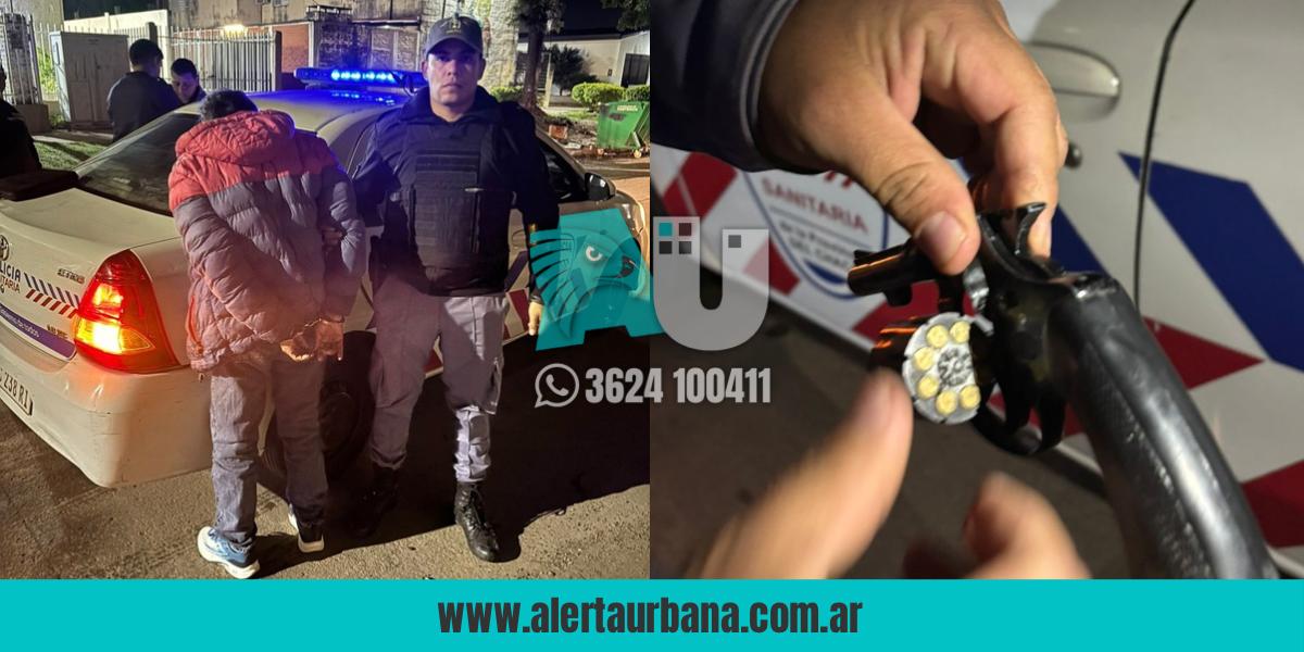 Resistencia: detienen a un hombre con un revólver cargado cerca de escuelas