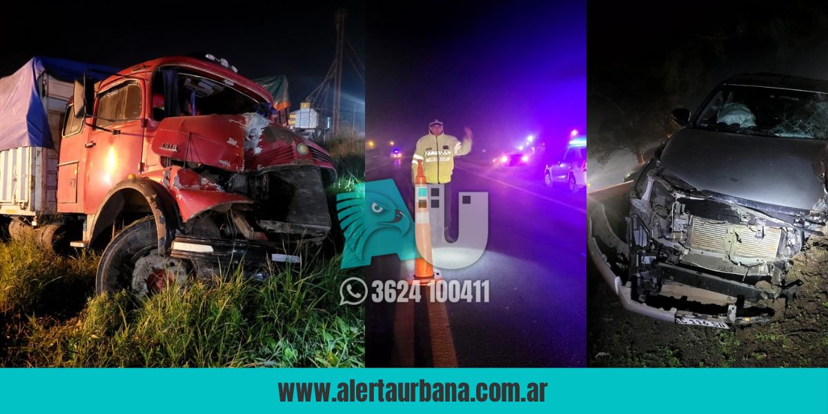 Conductor de 89 años resultó herido en choque múltiple en la ruta 16 cerca de Sáenz Peña