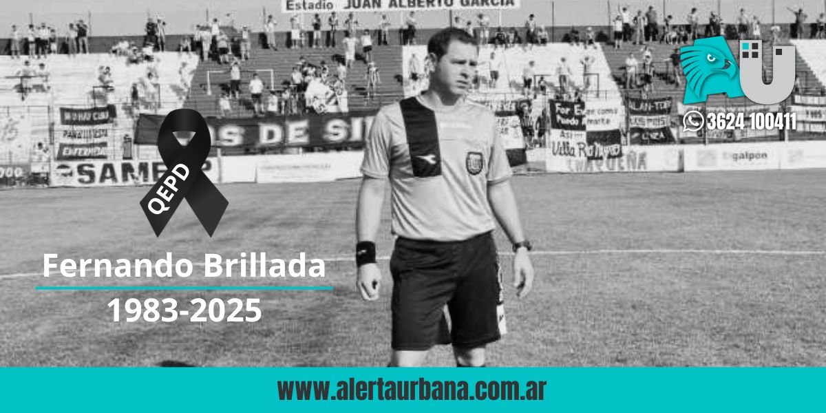 Sigue el dolor en el fútbol chaqueño: falleció el árbitro Fernando Brillada