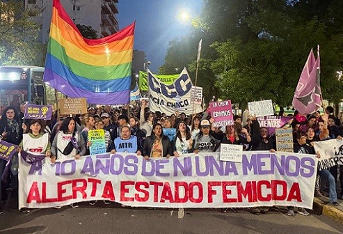 En la marcha local por Ni Una Menos aseguraron que cayeron las denuncias