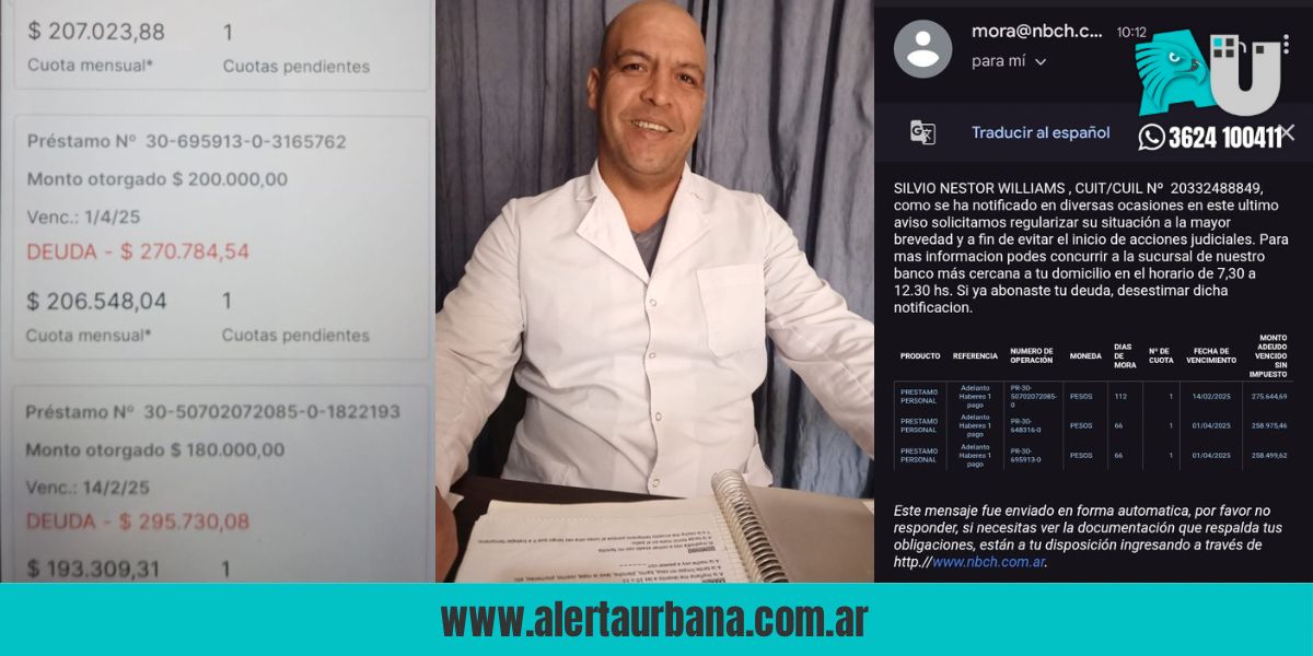 Otro docente desesperado al que le descontaron todo el sueldo pero le sigue debiendo plata al banco