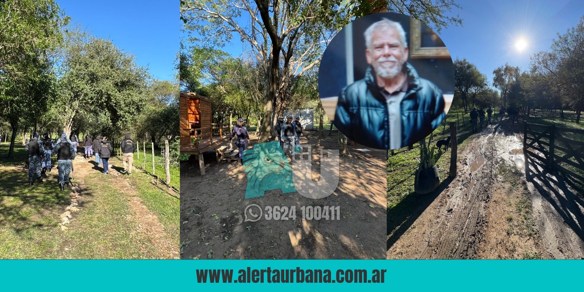 Intensa búsqueda en Resistencia de un hombre de 59 años