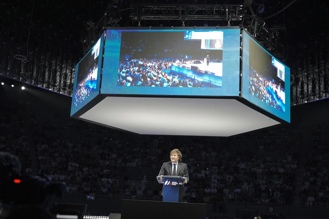 En España, Milei dijo que en 2026 la “inflación será cosa del pasado” en Argentina