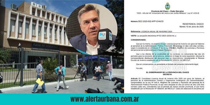 Zdero definió los dos turnos de licencia de invierno para empleados públicos