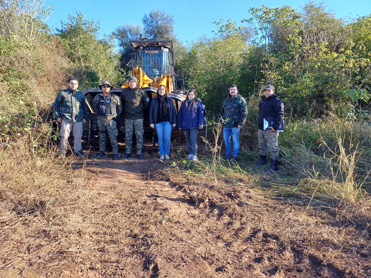 Rápida intervención para frenar un desmonte ilegal en Pinedo