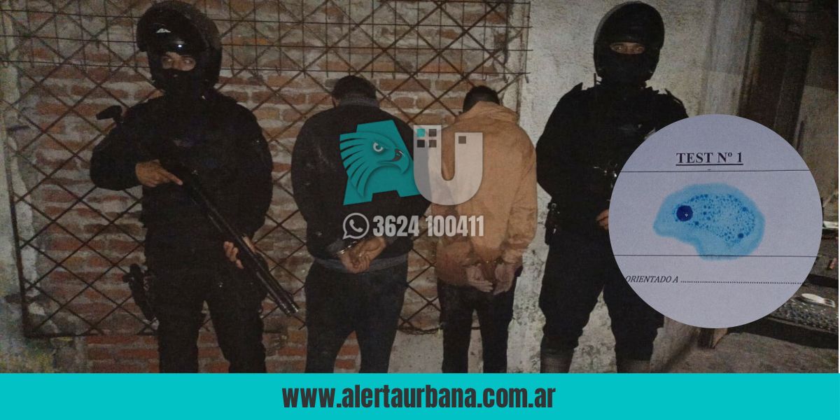 Madrugada caliente en Vilelas: dos detenidos y secuestro de drogas y dinero 
